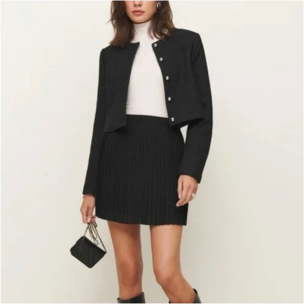 Reformation Lovell Skirt Black